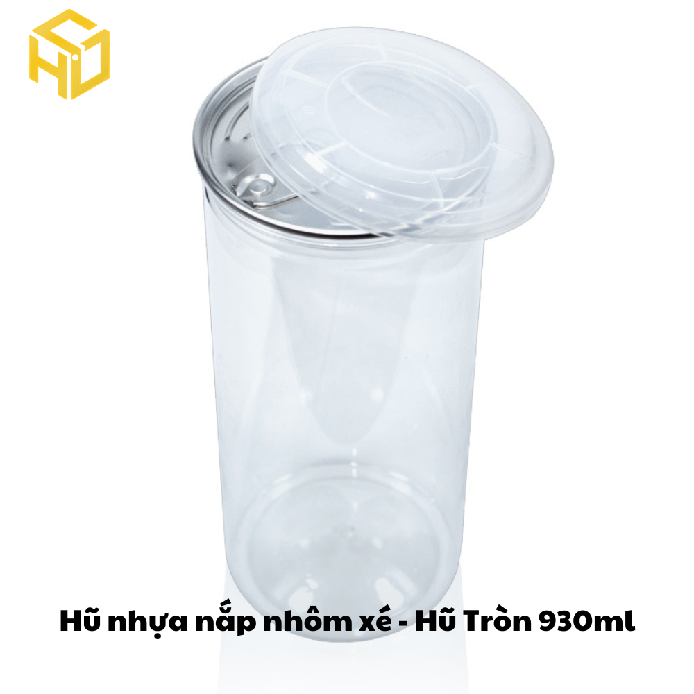 Hũ Nhựa Nắp Nhôm Xé | Hũ Tròn 930ml