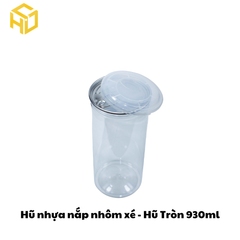 Hũ Nhựa Nắp Nhôm Xé | Hũ Tròn 930ml