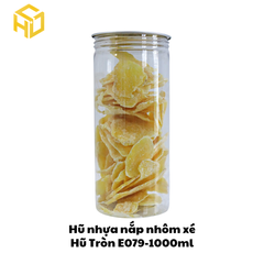 Hũ Nhựa Nắp Nhôm Xé | Hũ Tròn E079 - 1000ml