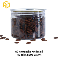 Hũ Nhựa Nắp Nhôm Xé | Hũ Tròn E092 - 315ml