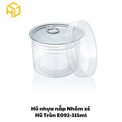 Hũ Nhựa Nắp Nhôm Xé | Hũ Tròn E092 - 315ml