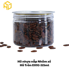Hũ Nhựa Nắp Nhôm Xé | Hũ Tròn E092 - 315ml