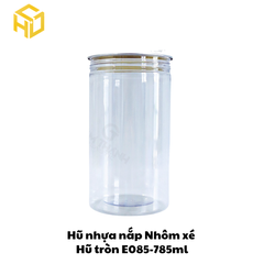 Hũ Nhựa Nắp Nhôm Xé | Hũ Tròn E085 - 785ml