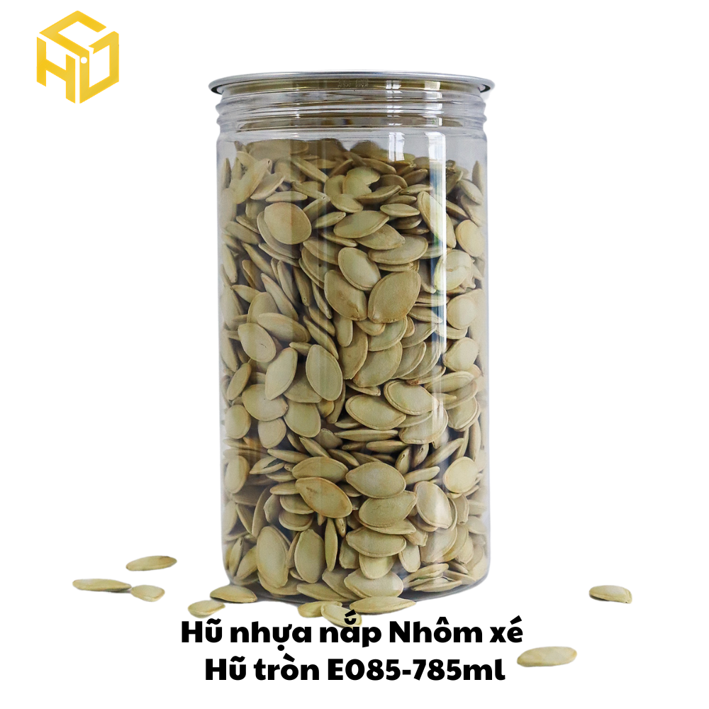 Hũ Nhựa Nắp Nhôm Xé | Hũ Tròn E085 - 785ml