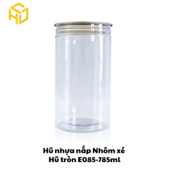 Hũ Nhựa Nắp Nhôm Xé | Hũ Tròn E085 - 785ml