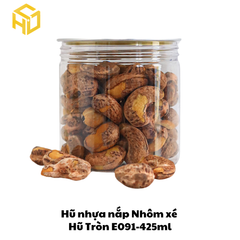 Hũ Nhựa Nắp Nhôm Xé | Hũ Tròn E091 - 425ml