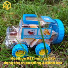 Hũ Đựng Thạch rau câu thạch dừa thạch Pudding & Bánh Kẹo mẫu ô tô