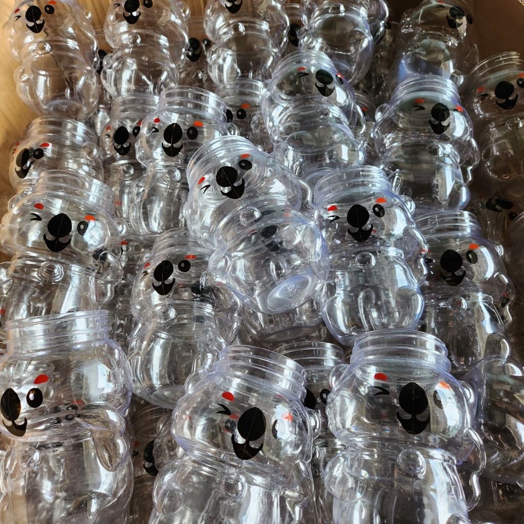 Hũ Nhựa PET 500ml hình Gấu Koala | Hũ PET nắp nhựa