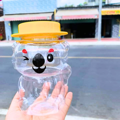 Hũ Nhựa PET 500ml hình Gấu Koala | Hũ PET nắp nhựa