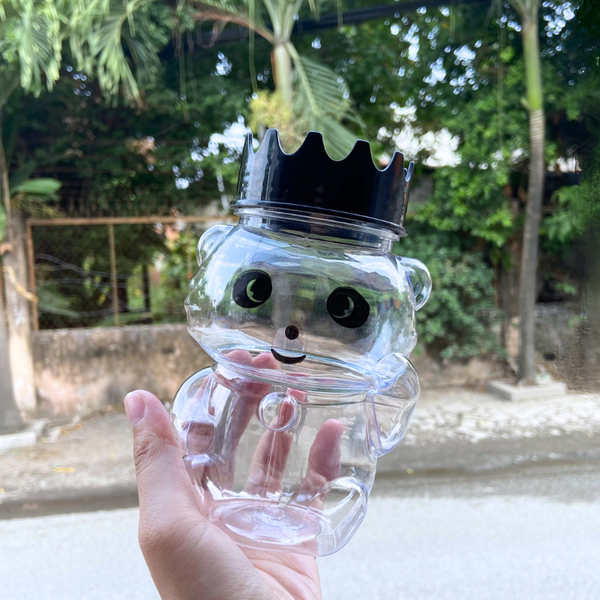 Hũ Nhựa PET 500ml hình Gấu Trúc |  Hũ PET nắp nhựa