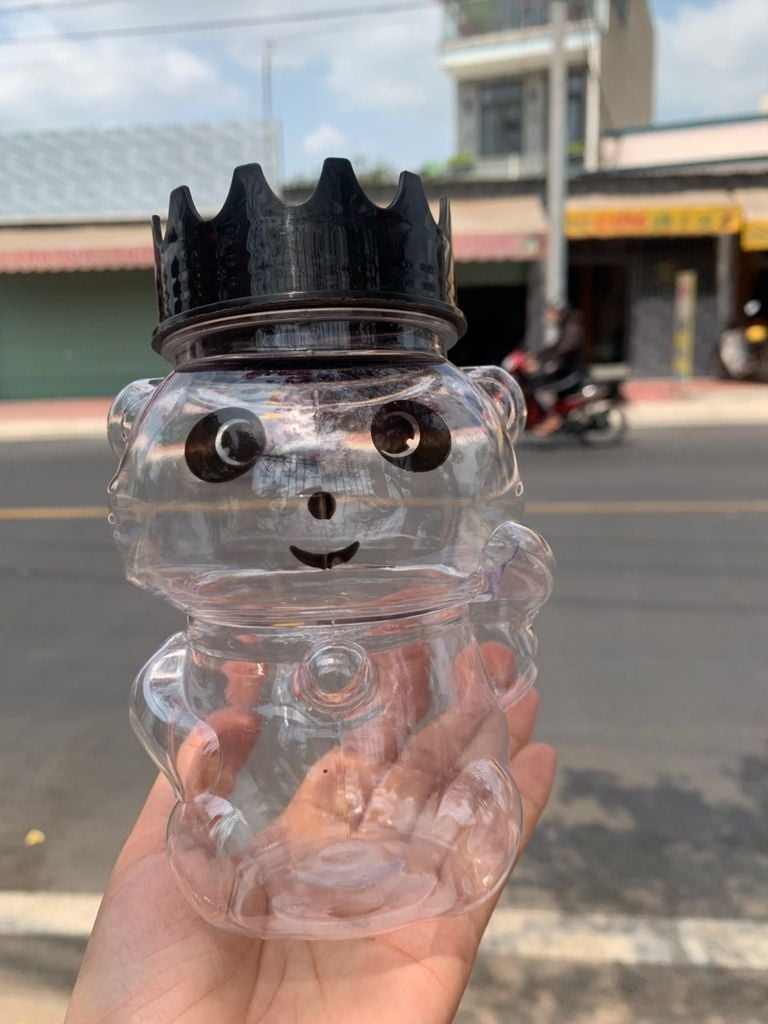 Hũ Nhựa PET 500ml hình Gấu Trúc |  Hũ PET nắp nhựa
