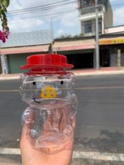 Hũ Nhựa PET 500ml  Heo mũi vàng | Hũ PET nắp nhựa