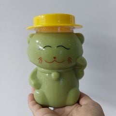 Hũ Nhựa PET 500ml Mèo Thần Tài | Hũ PET nắp nhựa