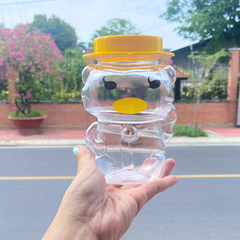 Hũ Nhựa PET 500ml hình Vịt Lông Mi | Hũ PET nắp nhựa