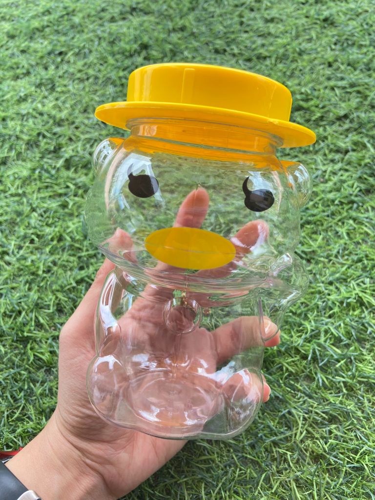 Hũ Nhựa PET 500ml hình Vịt Lông Mi | Hũ PET nắp nhựa