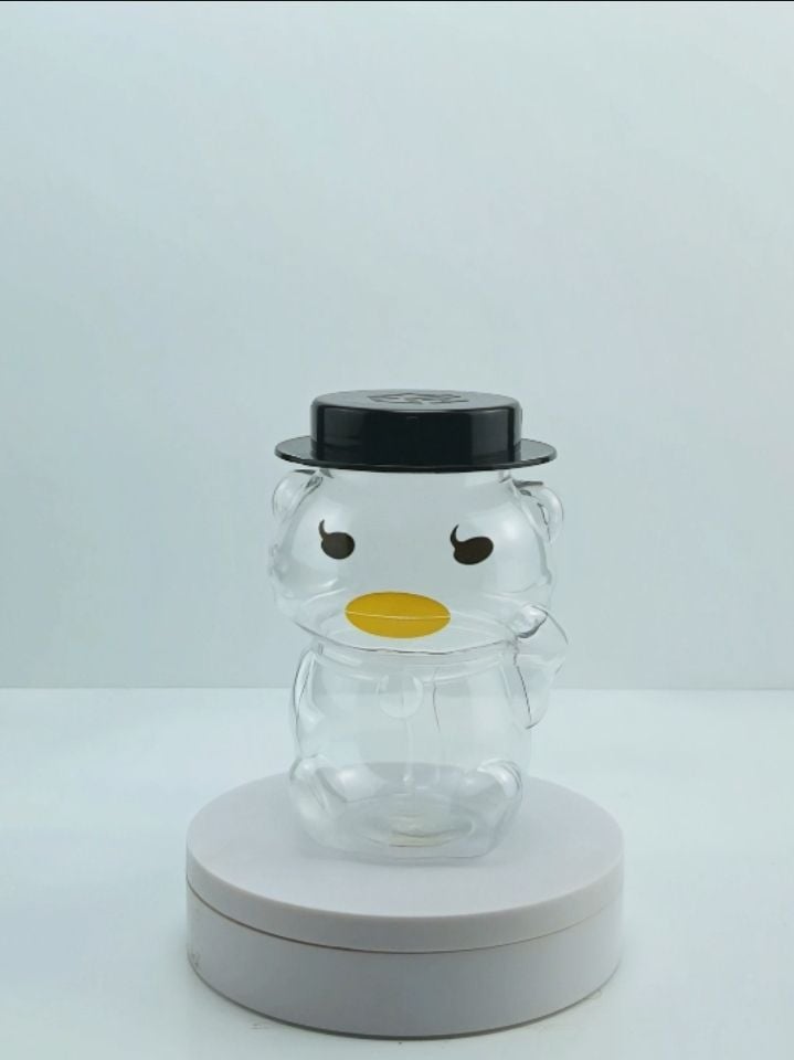 Hũ Nhựa PET 500ml hình Vịt Lông Mi | Hũ PET nắp nhựa