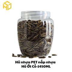 Hũ Nhựa PET Nắp Nhựa | Hũ Ớt Cồ - 1450ML