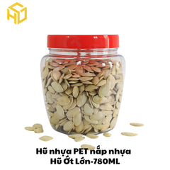 Hũ Nhựa PET Nắp Nhựa | Hũ Ớt Lớn 780ml