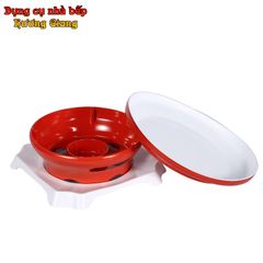 GDNB-61 Dĩa Nhôm Chống Dính Kèm Bếp Cồn Hâm Nóng Phong Cách Trang Trí Decor