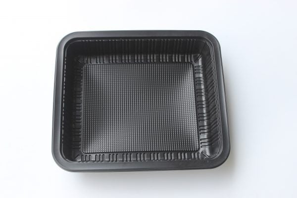 Khay nhựa đen PP đen 1 ngăn -đựng thực phẩm | Khay đựng thực phẩm đông lạnh | Khay nhựa đựng đồ tươi sống