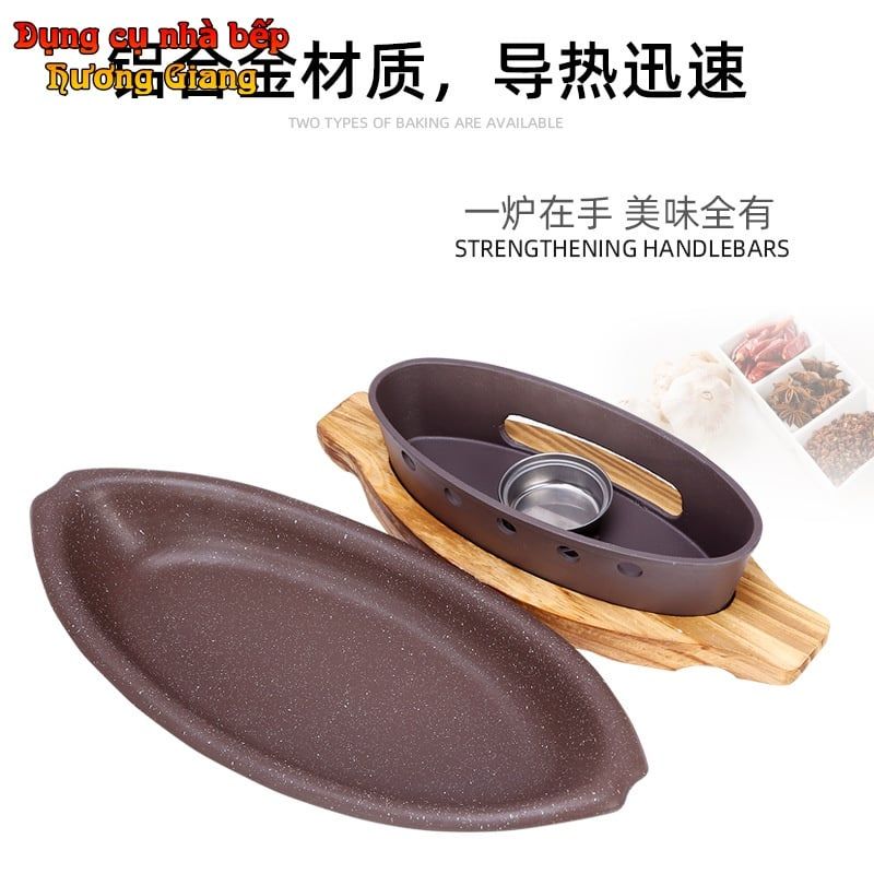 Khay Hấp Cá Kèm Bếp Cồn Hâm Nóng Hải Sản Các Món Buffet - GDNB-2