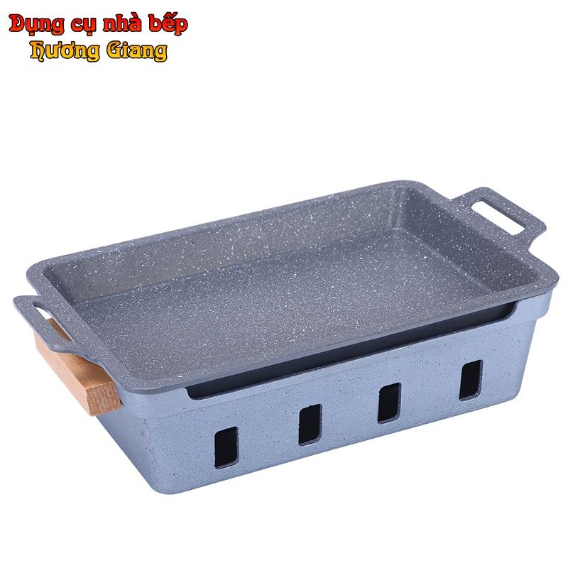 Khay Hấp Cá Kèm Bếp Cồn Hâm Nóng Hợp Kim Nhôm Nhật Bản GDNB-24