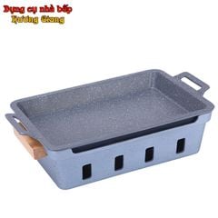 Khay Hấp Cá Kèm Bếp Cồn Hâm Nóng Hợp Kim Nhôm Nhật Bản GDNB-24