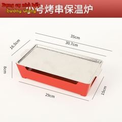 GDNB-64 Khay Nướng Chữ Nhật Phủ Chống Dính Kèm Bếp Cồn Hâm Nóng