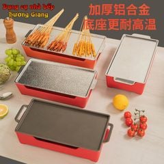 GDNB-64 Khay Nướng Chữ Nhật Phủ Chống Dính Kèm Bếp Cồn Hâm Nóng