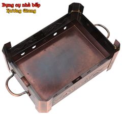 GDNB-56 Khay Xào Né Hình Chữ Nhật Kèm Bếp Cồn Màu Sắc Cổ Điển