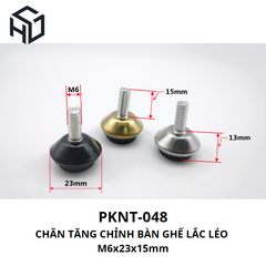 (PKNT-048->056) Chân Tăng Chỉnh Bàn Ghế M6, M8, M10 – Giải Pháp Hoàn Hảo Cho Nội Thất|Phụ kiện nội thất thông minh
