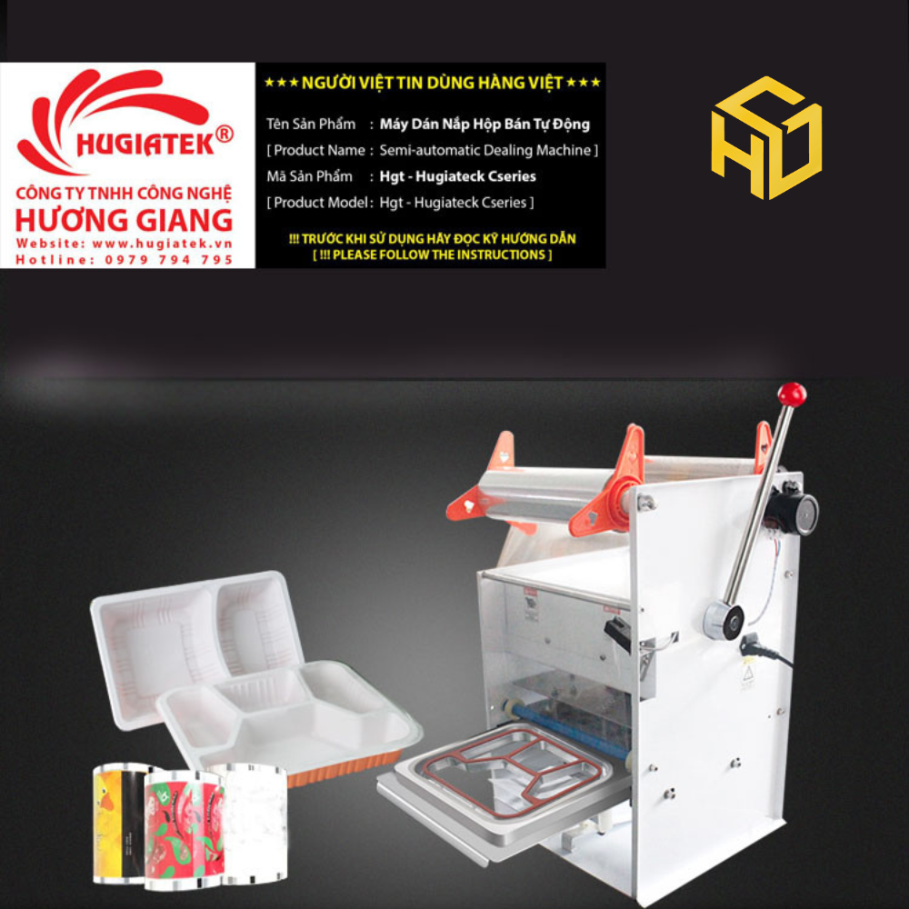 Máy Dán Miệng Tô - Giải Pháp Đóng Gói An Toàn Cho Thực Phẩm Nước Mang Đi | Máy dán hộp tròn thực phẩm | Máy dán miệng hộp thực phẩm