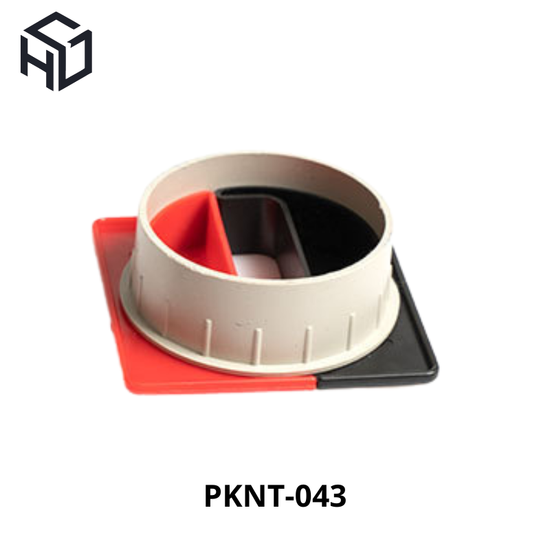 (PKNT-043) Nắp Luồn Dây Điện Hình Vuông Màu Đỏ Đen – Giải Pháp Gọn Gàng Cho Không Gian Làm Việc|Phụ kiện nội thất thông minh