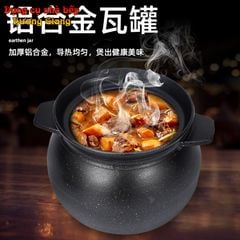 Nồi Hầm canh súp Hộp Kim Nhôm sơn đen Size Nhỏ GDNB-14