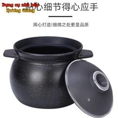 Nồi Hầm canh súp Hộp Kim Nhôm sơn đen Size Nhỏ GDNB-14