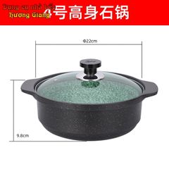 Nồi Hợp Kim Nhôm Vân Đá Chống Dính dùng nắp kính Hàn Quốc GDNB-20