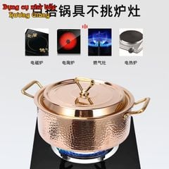 Nồi Inox 304 Mạ Vàng Hồng Gia Dụng Hàn Quốc GDNB-12