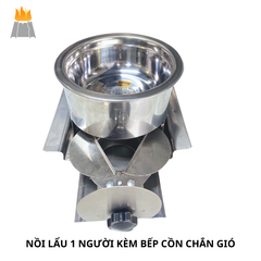 Nồi lẩu 1 Người Kèm Bếp Cồn Ngăn Kéo Có Cánh Khép Dùng Cho Quán Ăn - An Toàn, Tiện Lợi|các loại bếp cồn,bếp lẩu cồn,bếp cồn có chắn gió,bếp cồn inox,bếp cồn inox cao  cấp. bếp lẩu cồn,bếp cồn lẩu 1 người