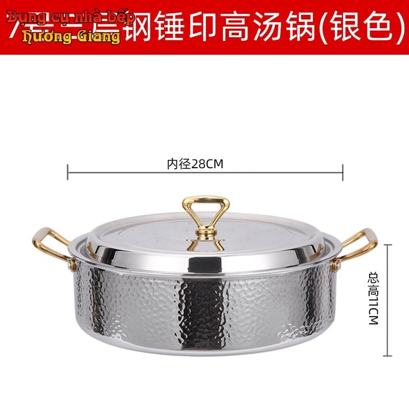Nồi Lẩu Inox 304 Cao Cấp 3 Lớp Phong Cách Hàn Quốc GDNB-6