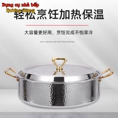 Nồi Lẩu Inox 304 Cao Cấp 3 Lớp Phong Cách Hàn Quốc GDNB-6