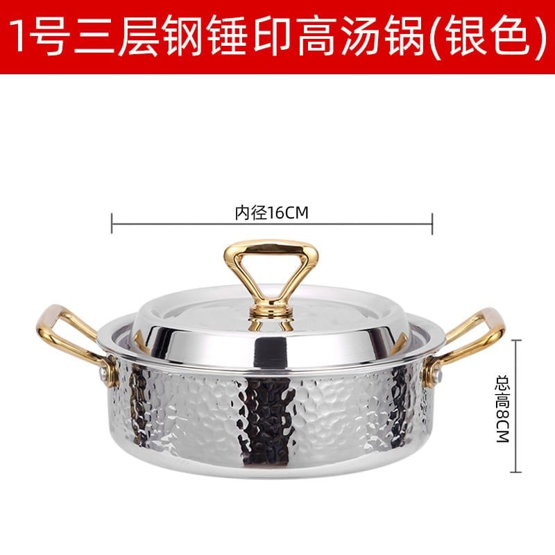 Nồi Lẩu Inox 304 Cao Cấp 3 Lớp Phong Cách Hàn Quốc GDNB-6