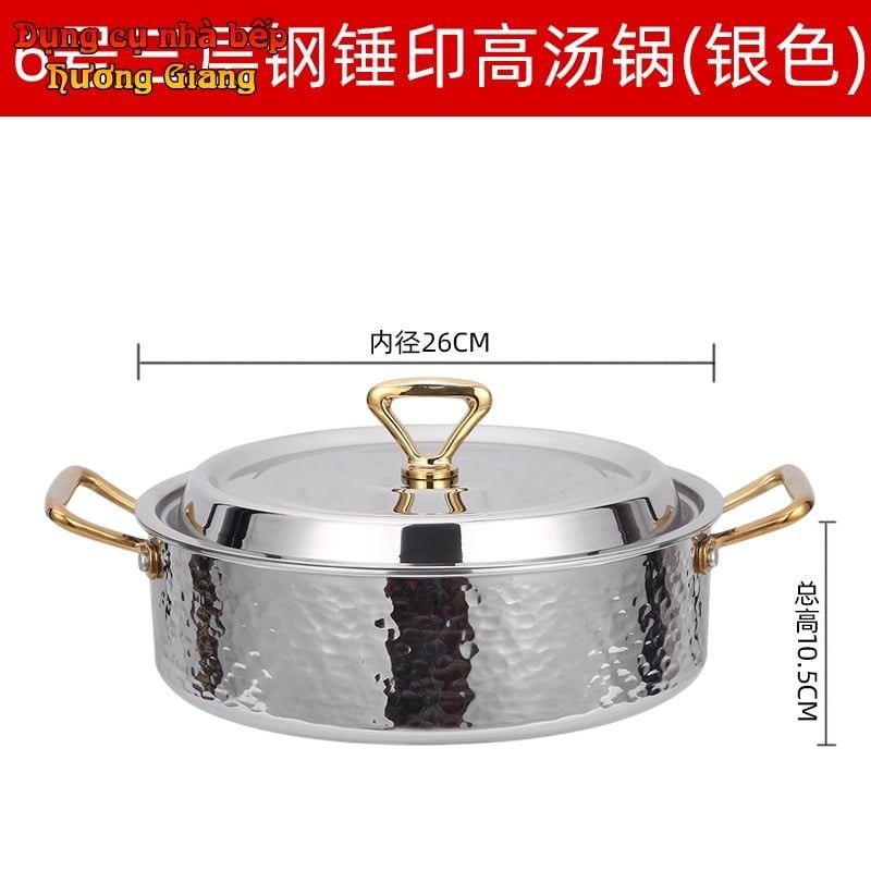 Nồi Lẩu Inox 304 Cao Cấp 3 Lớp Phong Cách Hàn Quốc GDNB-6
