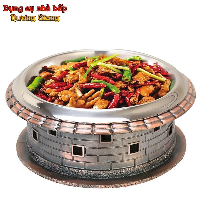 GDNB-50 Nồi Lẩu Kèm Bếp Cồn Đúc Giả Cổ