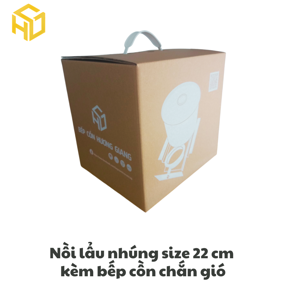 Nồi lẩu nhúng xiên que inox 22cm kèm bếp cồn chắn gió đi kèm | Nồi lẩu Shabu