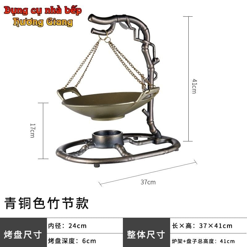 Nồi Lẩu Treo đa dạng mẫu Kèm Bếp Cồn Cổ Điển GDNB-35