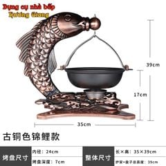 Nồi Lẩu Treo đa dạng mẫu Kèm Bếp Cồn Cổ Điển GDNB-35