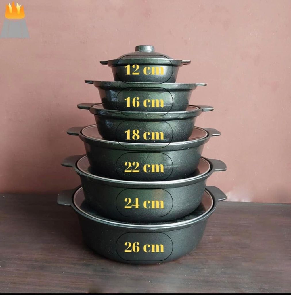 Nồi Nhôm Đúc Chống Dính Nắp Kính Cao Cấp Dành Cho Nhà Hàng, Quán Ăn - Nhiều Size | Nồi Nhôm Chất Lượng