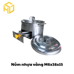 Bộ 5 Núm vặn nhựa bóng | Núm vặn tay bông mai nhựa ren M5 M6