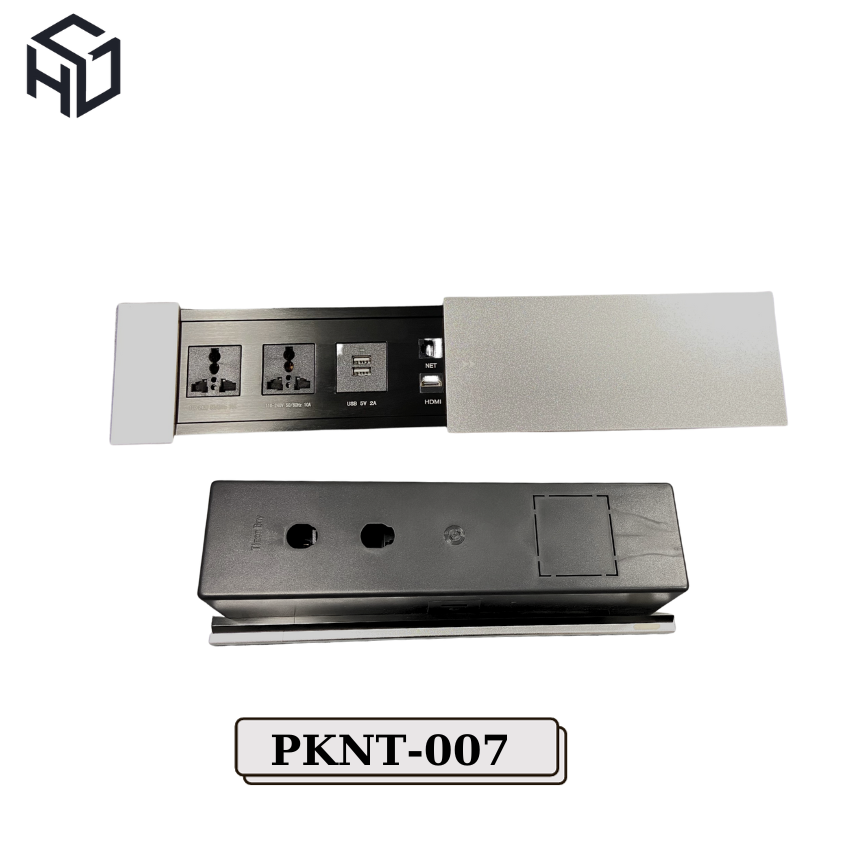 (PKNT-007) Ổ Cắm Điện Âm Bàn 220V Tích Hợp Ổ Cắm USB Type A | Ổ cắm điện cho nội thất thông minh