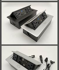 (PKNT-026) Hộp Ổ Cắm Điện Đa Năng 220V Âm Bàn | Phụ kiện nội thất thông minh